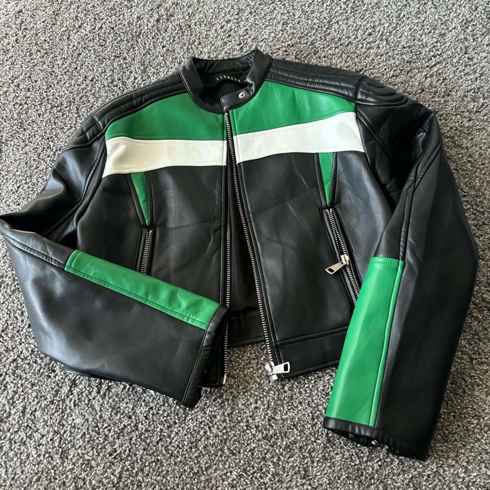 Lioness Green Biker Jacket
